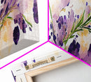 Wild Lavender wall art, canvas print, watercolor painting of lavender flowers, Botanical art, farmhouse decor