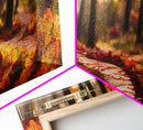 Nature Trail, Hiking Trail Wall Art Canvas Print, unique wall art for living room, bedroom, above bed