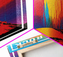 Australia Art, Ayers Rock, Australia, Colorful Art, Travel Wall Print, Travel Poster, Travel Artwork, Travel Wall Art, Canvas Wall Print