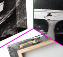 Paint Brush Wall Art, Brush Wall Decor, Black And White Print, Minimalist Print. Wall Decor, Canvas Art, Wall Art, Framed Canvas Wall Decor