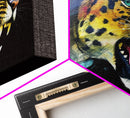 Leopard Wall Decor, Animal Wall Art, Abstract Wall Art, Nature Wall Decor, Panoramic Wall Decor, Canvas Print, Wall Art, Framed Canvas Art