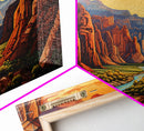 Canyon Wall Art, River Wall Print, Panoramic Art, Wall Art, Canvas Art, Landscape Art, Gift For Him, Rustic Wall Decor, Teen Boy Wall Art
