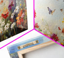 Spring Meadow Print, Butterflies Wall Art, Panoramic Art, Wall Art, Canvas Art, Landscape Art, Wildflower Meadow, Teacher Gift, Kitchen Art
