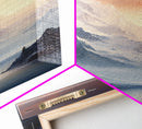 Winter Landscape, Mountains Wall Print, Sunset Wall Art, Canvas Print, Wall Art, Vertical Art, Engagement Gift, Camper Wall Decor, Room Art