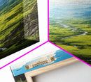 Mountains Wall Art, Valley Art, River Wall Print, Canvas Print, Wall Art, Vertical Art, Realtor Thank You, Home Wall Decor, Dorm Room Art