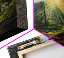 Forest Wall Print, Trees Art Print, Sunset Canvas Print, Wall Art, Vertical Art, Landscape Print, Gift For Boss, College Dorm Decor