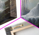 The Haunting, Ghost In The Window, Halloween Decor, Framed Canvas Print