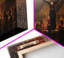 The Cursed Circus, Unique Halloween Art, Framed Canvas Print, Halloween Poster Art, Horror Prints
