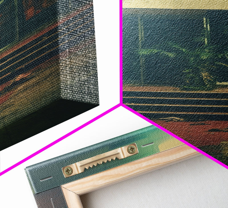 Abandoned Building Art, Creepy Wall Decor, Spooky Art Print, Canvas Print, Wall Hanging, Portrait Art, Modern Home Decor, Gift For The Home