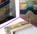 Retro Sunglasses, Retro Art, Minimalist Wall Art, Canvas Print, Wall Hanging, Portrait Art, Office Wall Decor, Living Room Prints, RV Decor