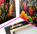Beautiful Tropical Print "The Jungle" Framed Canvas Print, Panoramic Art, Extra Wide Wall Decor, Living Room Decor
