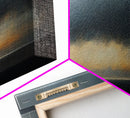 Prelude - Storm Over The Calm Sea - Framed Canvas Print - Dark and Moody Decor - Seascape Painting - Unique Wall Art