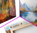 Modern Wall Art Print - Abstract Oil Painting Landscape Canvas Print - Extra Large Wall Art - Canvas Wall Art - Oversized Art