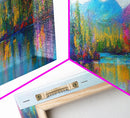 Abstract Landscape Painting Print, Panoramic, Surreal Art, Oversized Wide / Horizontal Fantasy Wall Art