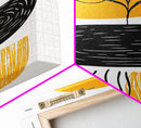 Mid Century Abstract Wall Art, Neutral Art, Gold and Black Wall Art, Boho Style Home Decor, Abstract Art, Modern Home Decor