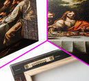 Last Supper Wall Art, Framed Canvas Print, Christmas Decor, Christian Decor, Oil Painting Of The Last Supper