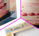 Large Original Birthday Cake Oil Painting Canvas Print, Abstract Wedding Cake, Wedding Decoration, Dessert Art, Kitchen Decor, Kitchen Art