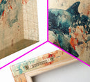 Panoramic Whale Painting Print | Wabi Sabi Home Decor | Japanese Style Art | Modern Living Room Art | Above Sofa Decor | Whale Wall Art