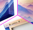 Smoky Mountain Landscape Canvas Print, Blue Ridge Mountains Painting, Panoramic Wall Art, Mountain Cabin Wall Art Home Decor