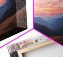 Great Smoky Mountains Panoramic Wall Art Canvas Print, Smoky Mountains Photography Style Wall Art, Landscape Painting