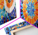 Mosaic Style Abstract Art Print, Sunflowers Mosaic Print, Floral Decor, Flower Abstract Art, Mosaic Wall Art Print, Sunflower Painting