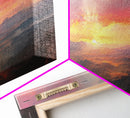 Sunset Over The Blue Ridge Mountains, Oil Painting Print, Framed Canvas Print, Landscapes of America Wall Art, American Landscape Painting