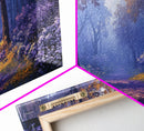 The Path Through The Forest, Framed Canvas Print, Fantasy Landscape Painting, Wood Framed Home Decor, Above Sofa Living Room Wall Art