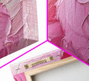 Pink Brush Strokes Framed Canvas Print - Modern Wall Are - Preppy Home Decor - She Shed Wall Art