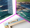 Abstract Ireland Landscape Painting Print | Cliffs of Moher | Ready To Hang | Framed or Unframed Landscape Painting | Original Wall Art