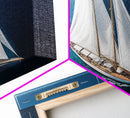 Nautical Decor Framed Canvas Print, Sailboat Painting Print, Sailboat Wall Art, Sailing Gift, Beautiful Sailboat Decor, Nautical Art