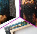Premium Canvas Jesus Christ Portrait, Canvas Print, Crown of Thorns, Horizontal Wall Art, Christianity Art, Framed Canvas Work, Faith Love Art