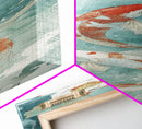 Wabi Sabi Koi Fish Framed Canvas Print, Koi Fish Painting, Elegant Art, Tall Art, Narrow Art, Accent Piece, Japanese Style Art