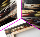 Framed Canvas Print Wine Cheese Fruit Kitchen Painting Rustic Wall Art Farmhouse Decor Food Review Kitchen Art