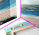 Framed Canvas Print Irish Coastal Art Above Bed Art Nautical Wall Art Ireland Painting Coastal Landscape Ocean Lover's Nautical Decor