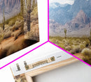 Desert Wall Art, Desert Decor, Framed Canvas Print, Desert Photography, Cactus Wall Art, Southwestern Decor, Landscape Prints, Boho Wall Art