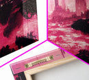 Surreal Dystopian Cyberpunk Art, ready to hang canvas print, framed art