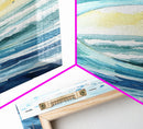 Ocean Wave Painting Canvas Print Coastal Landscape Art Nautical Wall Art Blue Green Wall Art Above Sofa Art Gift Nautical Decor