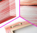 Sunset Canvas Print Coastal Landscape Art Rustic Decor Horizontal Wall Art Bedroom Gift Idea Light Pink Aesthetic Nature Painting