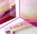 Sunset Gradient Canvas Print - Abstract Pink Orange Wall Art, Sunrise Inspired Minimalist Painting, Bedroom Decor, Above Bed Artwork
