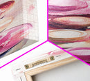 Vertical Hat Art Canvas Print Pink Abstract Fashion Painting Living Room Decor Skinny Wall Art Boho Minimalist Gift Idea