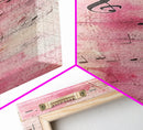 Musical Notes Abstract Canvas Print Pink Abstract Art Whimsical Art Rustic Decor Gift Idea Music Lovers Light Pink Wall Art