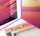 Pastel Sunset Balcony Canvas Print Pink Orange Wall Art Coastal Cowgirl Art Bedroom or Living Room Farmhouse Decor Unique Piece