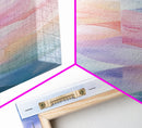 Pastel Abstract Canvas Print Featuring Light Pink Abstract Art, Geometric Wall Art, And Sage Green Accent Ideal Above Sofa
