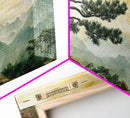 Mountain Landscape Pine Tree Canvas Print Nature Art Zen Wall Art Rustic Decor Horizontal Artwork Bedroom Above Couch Wall Art