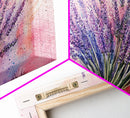 Lavender Bouquet Canvas Print, Purple and Pink Wall Art, Rustic Farmhouse Art, Botanical Painting, Above Bed or Guest Room Decor