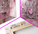 Regal Crown Painting Framed Canvas Print Goddess Art Print Pink Abstract Art Light Pink Wall Art Bedroom Decor Unique Gift Idea