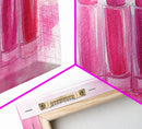 Lipstick Row Canvas Print | Pink Wall Art, Whimsical Decor, Light Pink Art, Feminine Gift Idea, Living Room Art, Above Couch Decor
