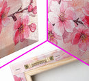 Cherry Blossom Branch Canvas Print | Cherry Blossom Painting, Light Pink Wall Art, Nature-Inspired Decor, Botanical Prints, Bedroom Art