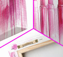 Assorted Lipstick Shades Illustration in Light Pink Wall Art on Canvas Print, Makeup Lover's Room or Vanity Decor Idea