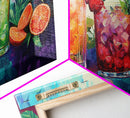 Refreshing Summer Drinks Canvas Print, Vibrant Foodie Kitchen Art, Colorful Beverage Wall Art, Dining Room Decor, Cocktail Party Art